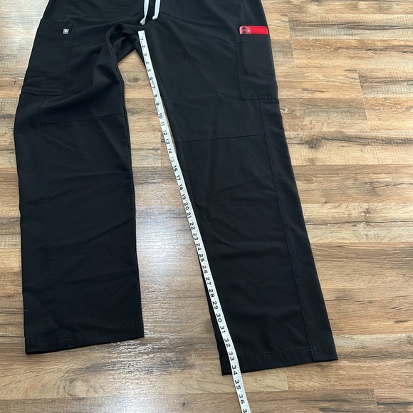 FIGS BASIC SCRUB PANTS TECHNICAL COLLECTION BLACK HIGH RISE UNISEX Sz XL - Picture 7 of 12